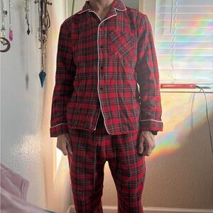 Red Plaid Pajama Set